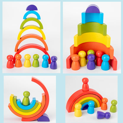 Rainbow Arch Building Blocks Set