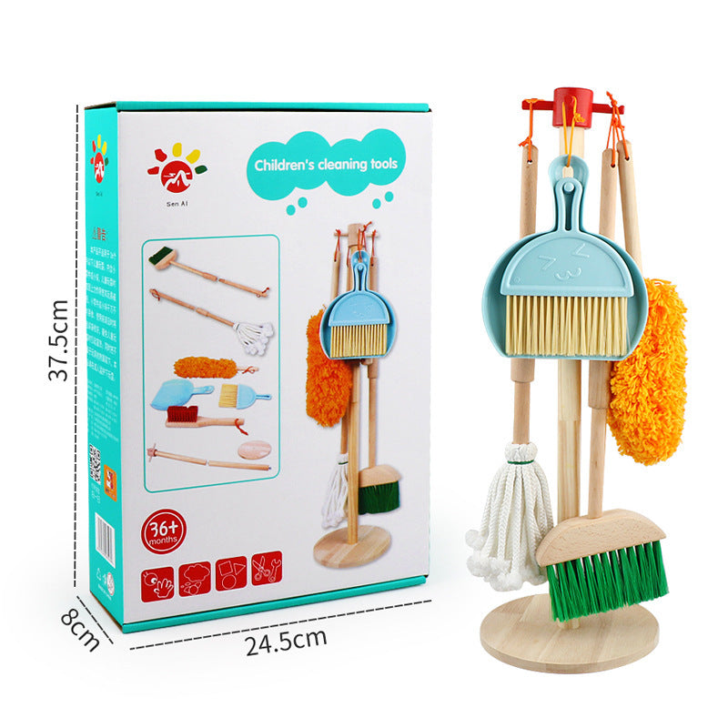 Sparkle 'n Shine Wooden Pretend Cleaning Set