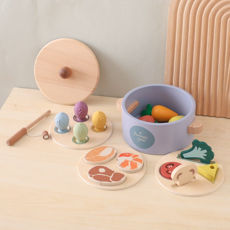 Wooden Montessori Foodie Fun Playset