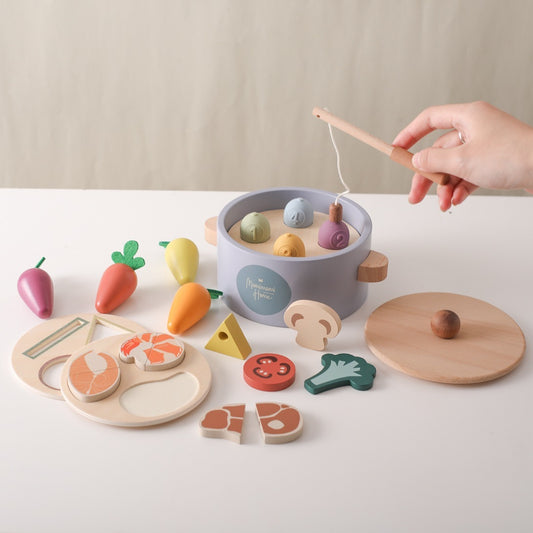 Wooden Montessori Foodie Fun Playset