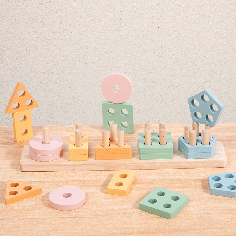 Montessori Wooden Geometric Shape Learning Set