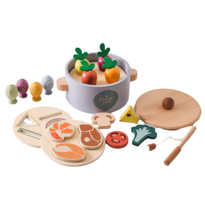 Wooden Montessori Foodie Fun Playset